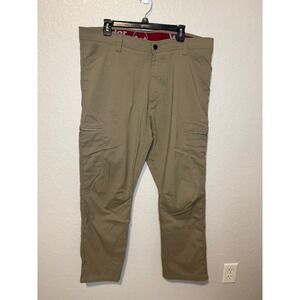 Wrangler NW7786-FR Mens 40x30 Beige Cargo Pants Casual Work Utility Outdoor